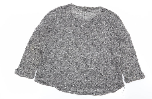 sparkle and fade Womens Grey Basic T-Shirt Size S
