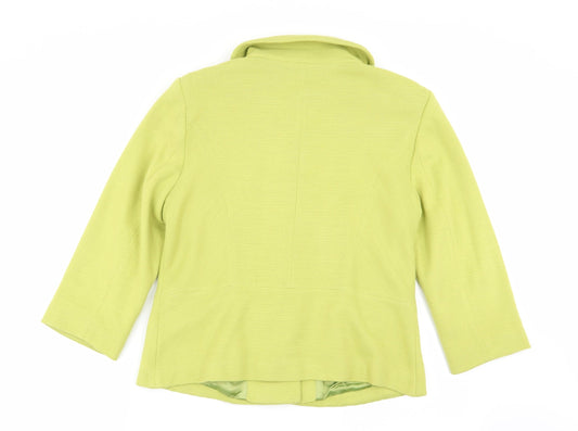 CC Womens Green Jacket Blazer Size 12