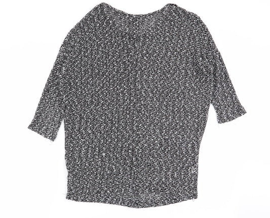 knitwear Womens Multicoloured Pullover Jumper Size 8