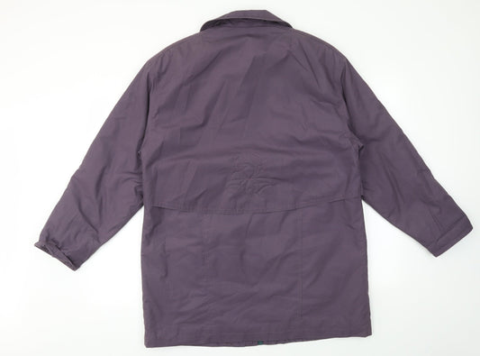 Preworn Womens Purple Jacket Coat Size 8