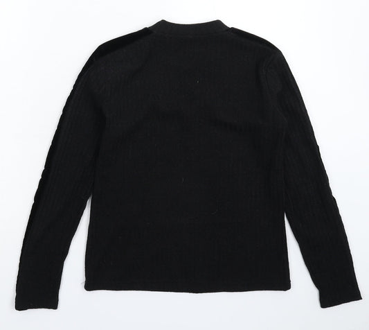 JDY Womens Black Knit Pullover Jumper Size S