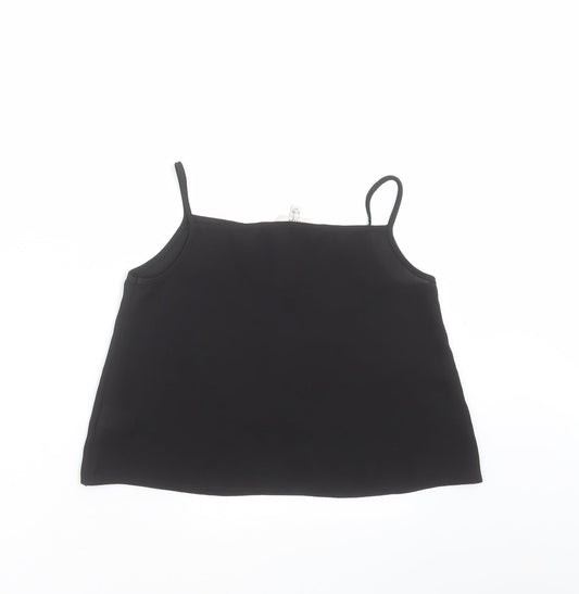 Miss Evie Girls Black Camisole Blouse Size 9-10 Years