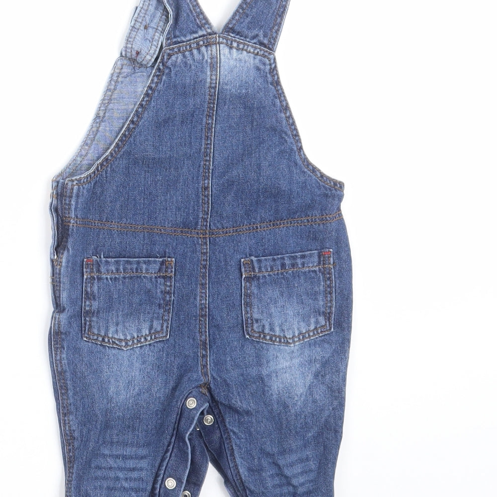 George Baby Blue Dungaree Outfit/Set Size 3-6 Months