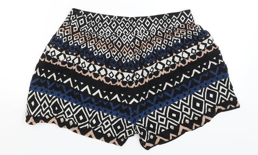 @Republic Womens Black Geometric Hot Pants Shorts Size M