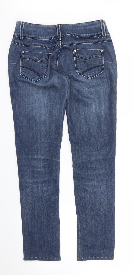Dromedar Womens Blue Denim Straight Jeans Size 27 in L28 in