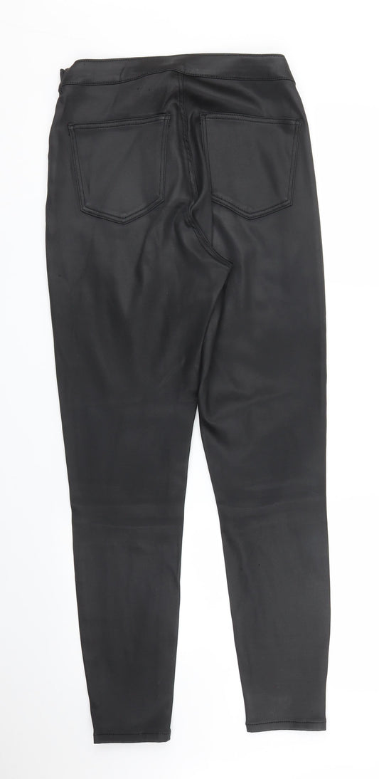 Topshop Womens Black Carrot Trousers Size 30 in L32 in