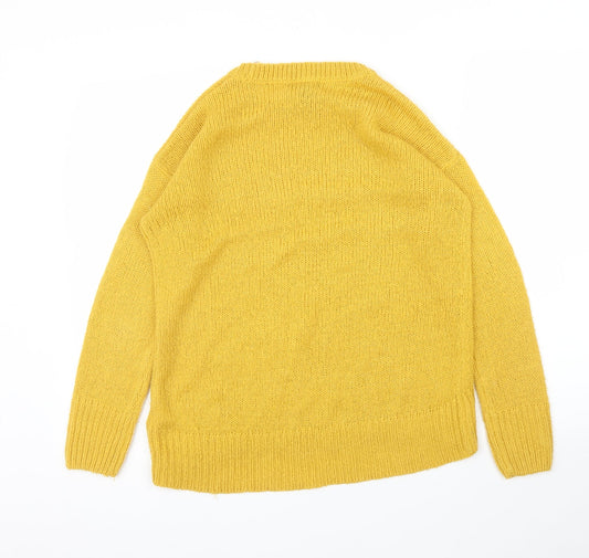 New Look Womens Yellow Pullover Jumper Size S