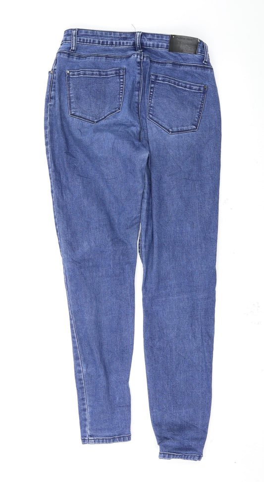 Top Secret Womens Blue Skinny Jeans Size 12 L30 in