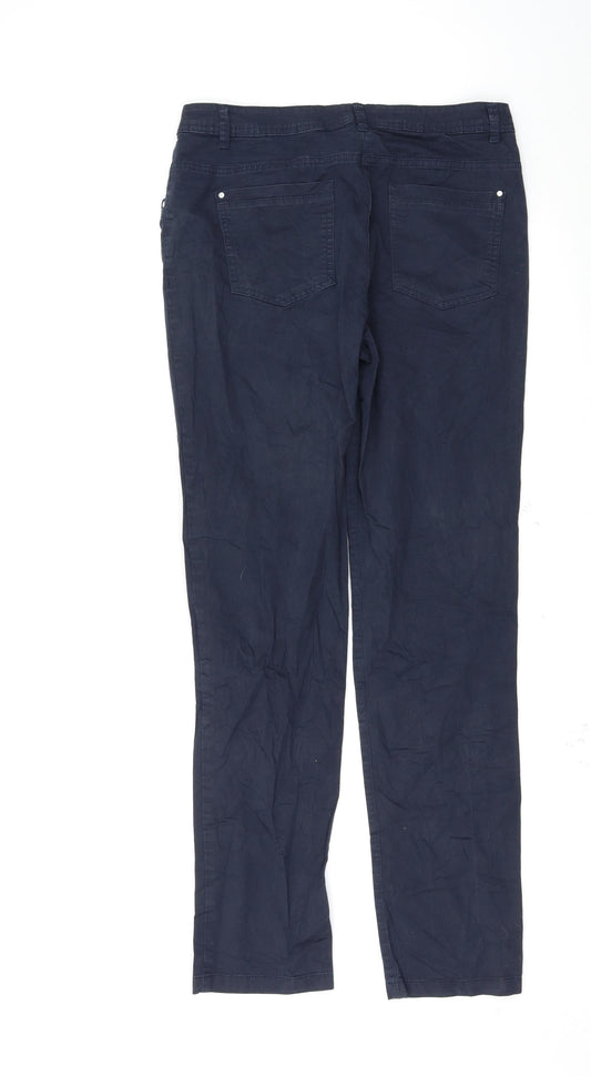 made for you Womens Blue Trousers Size 36 L30 in