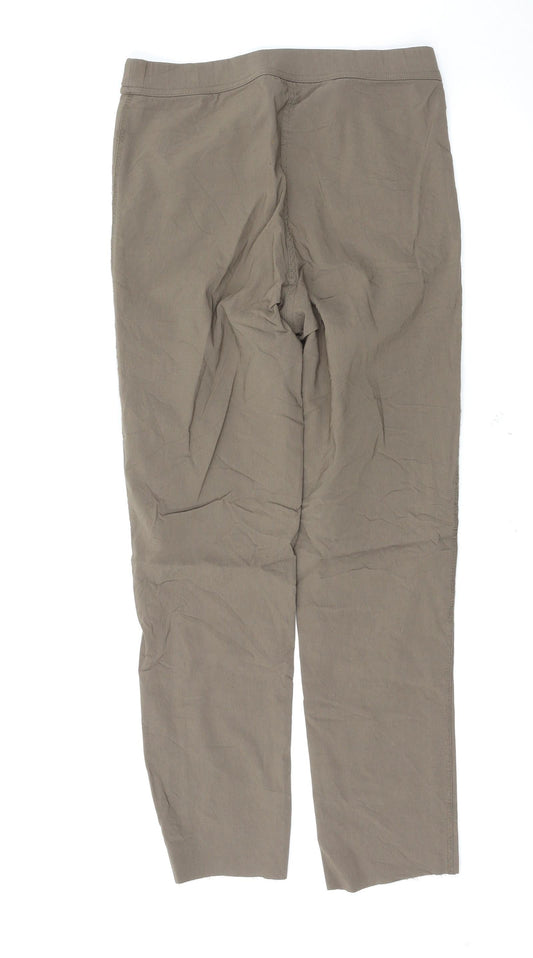 Mingel Womens Brown Trousers Size 10 L26 in