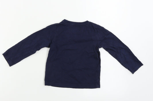PJ Collections Boys Blue Basic T-Shirt Size 2-3 Years