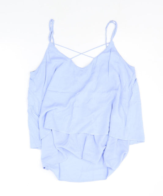Warehouse Womens Blue Basic Tank Size 14