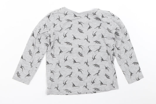 George Boys Grey Basic T-Shirt Size 4-5 Years