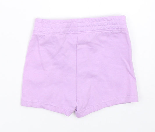 So Cute Girls Purple Cropped Trousers Size 9-12 Months