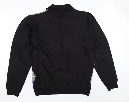 J.J.Willis Mens Blue Striped Pullover Jumper Size M