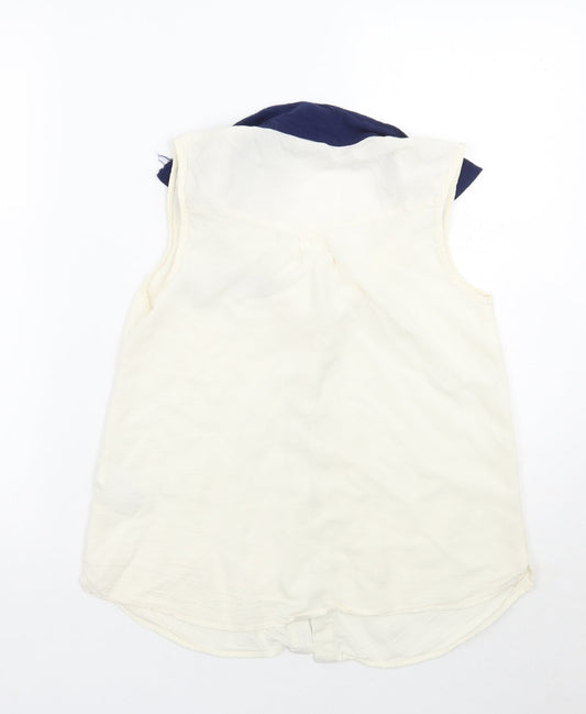 Blooming Marvellous Womens White Basic Button-Up Size 8