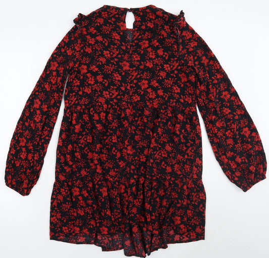 Primark Womens Red Floral A-Line Size 12