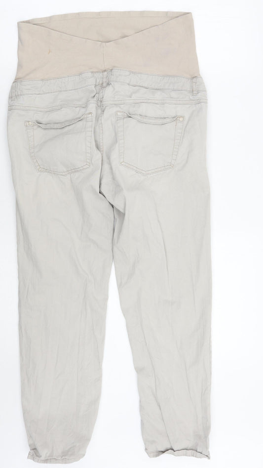 H&M Womens Grey Cropped Jeans Size 10 L24 in