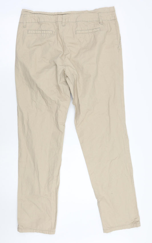 Colours of The World Womens Beige Chino Trousers Size 40 L29 in