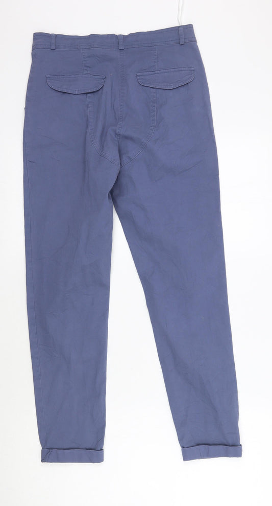 Rainbow Womens Blue Chino Trousers Size 34 L26 in