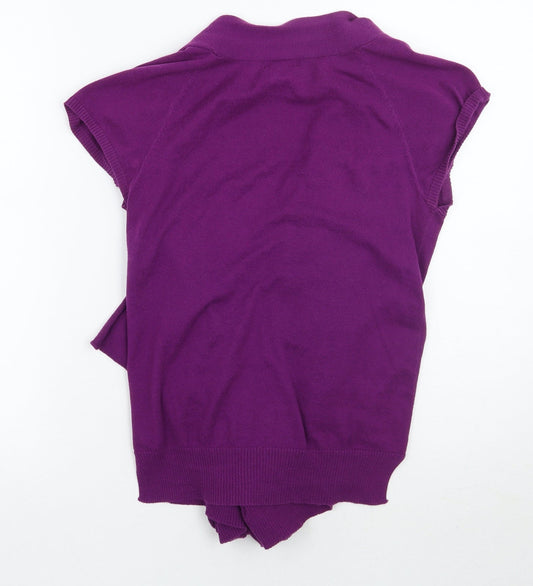 silent + noise Womens Purple Cardigan Jumper Size M