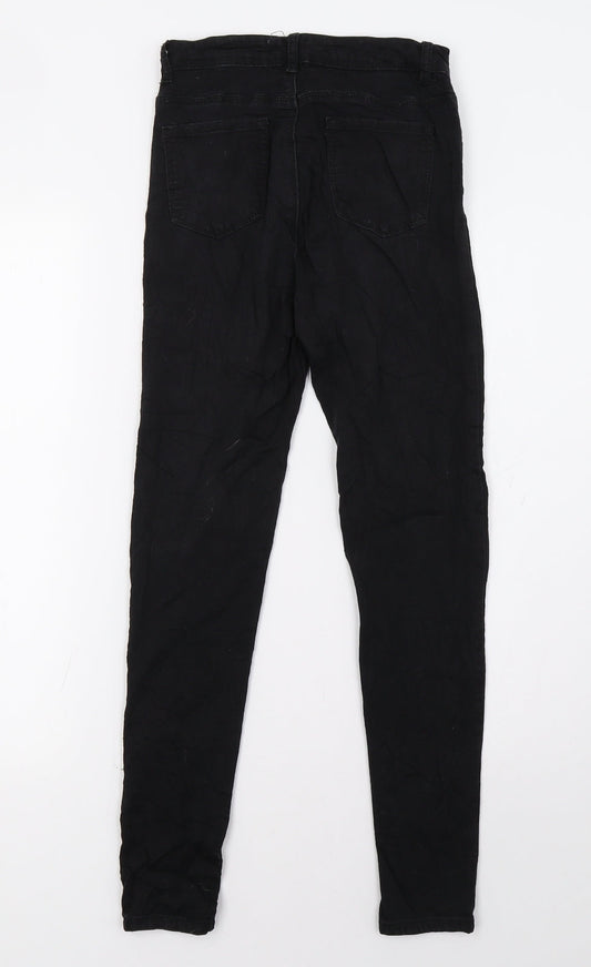 kiss pink Womens Black Skinny Jeans Size 6 L30 in