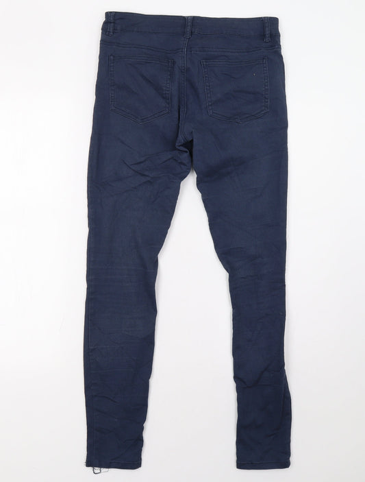 bikbok Womens Blue Skinny Jeans Size 10 L30 in