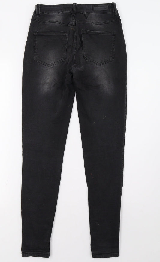 Pieces Womens Black Skinny Jeans Size 8 L32 in
