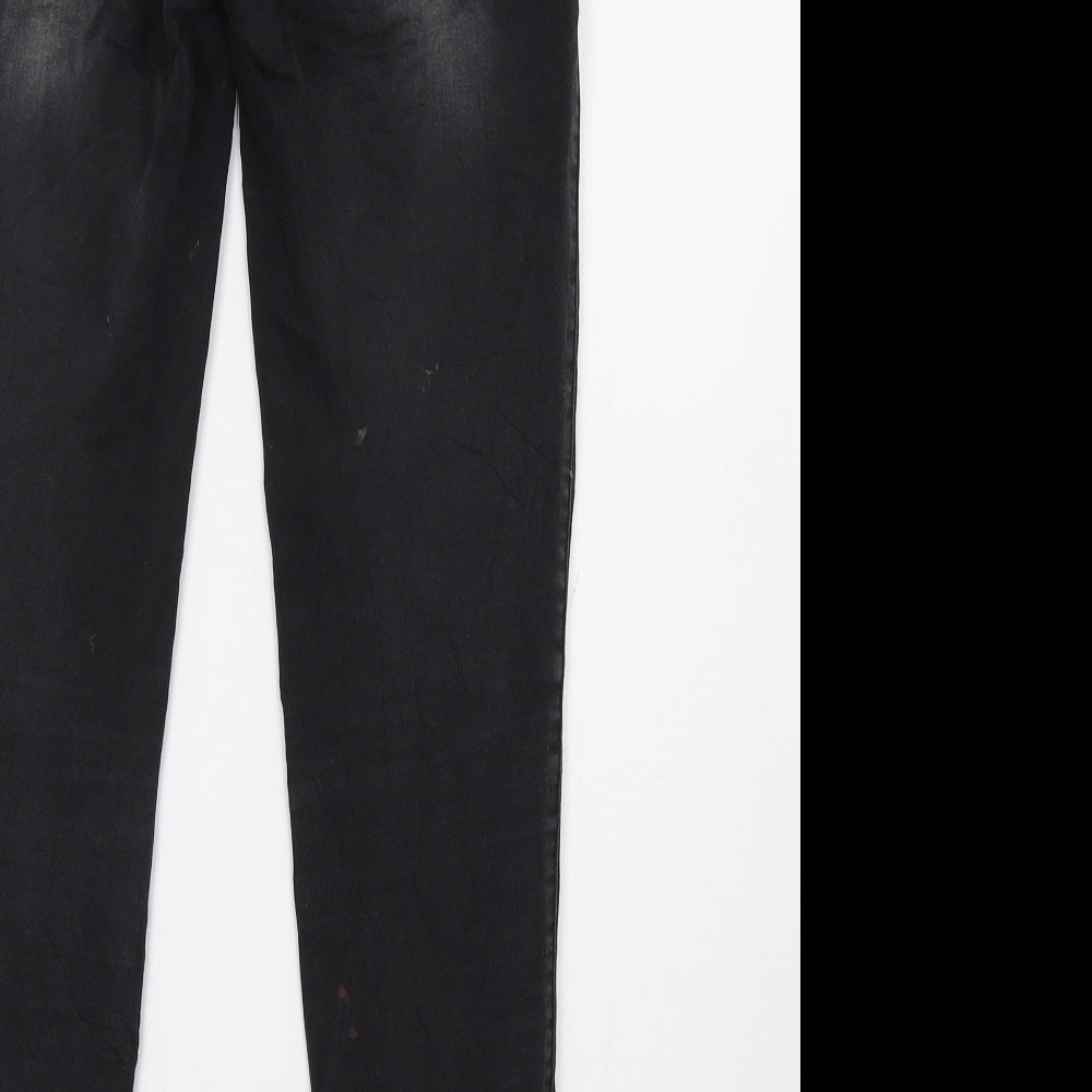 Pieces Womens Black Skinny Jeans Size 8 L32 in