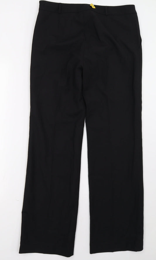uniform service Womens Black Trousers Size 32 L32 in