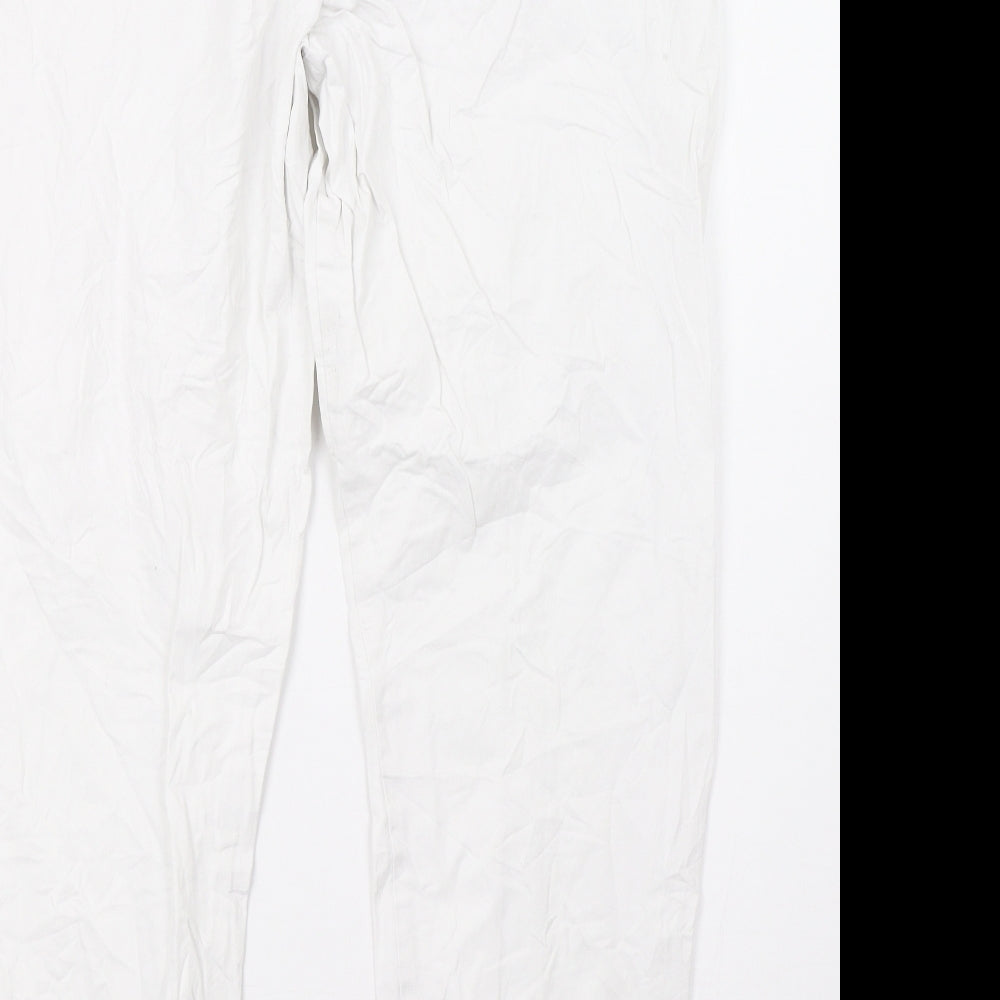 clinic dress Womens White Trousers Size 16 L30 in