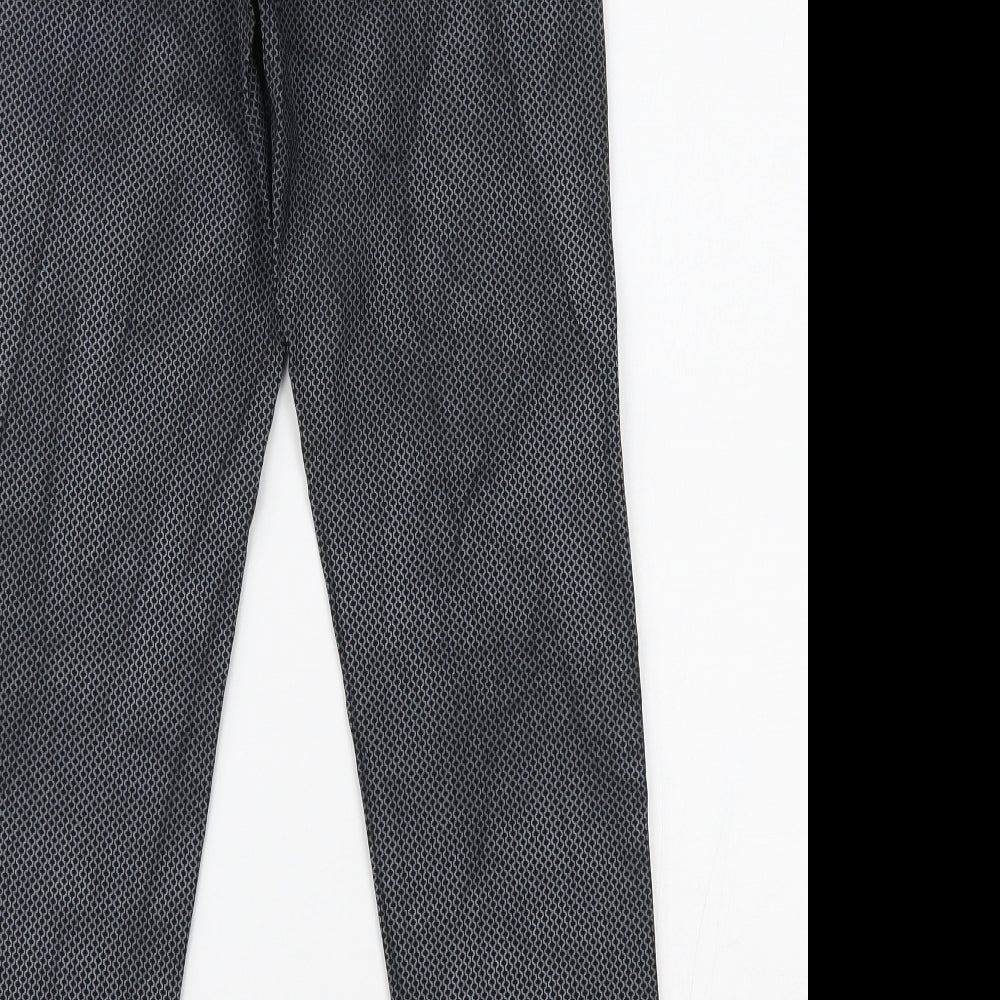 Preworn Womens Black Polka Dot Trousers Size L L27 in