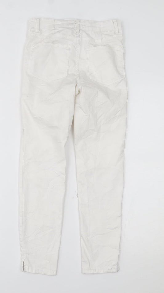 SINSAY Womens White Denim Cropped Jeans Size 8 L23 in