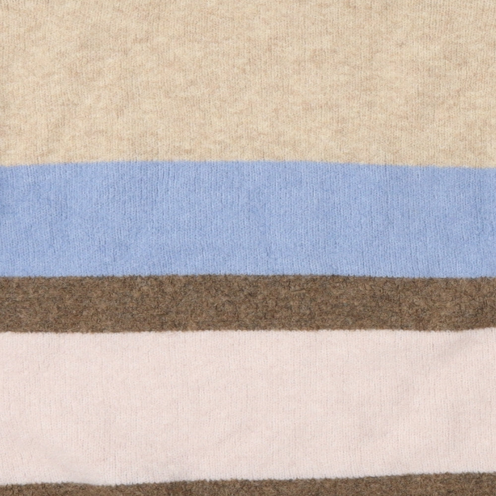 NEXT Womens Multicoloured Striped Pullover Jumper Size L