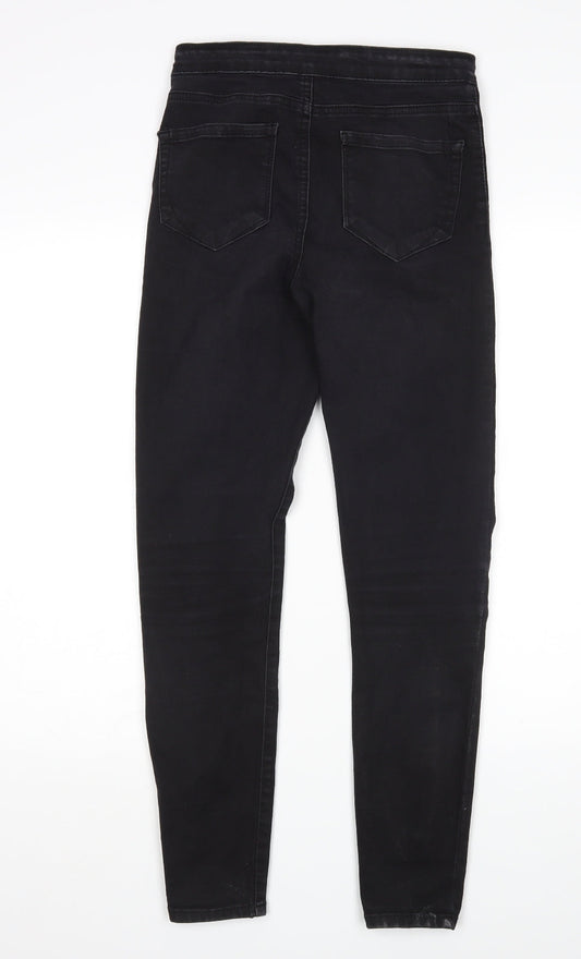 Denim Co Womens Black Skinny Jeans Size 8 L28 in