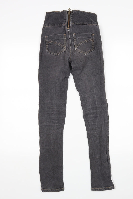 D-XEL Womens Grey Skinny Jeans Size 10 L30 in