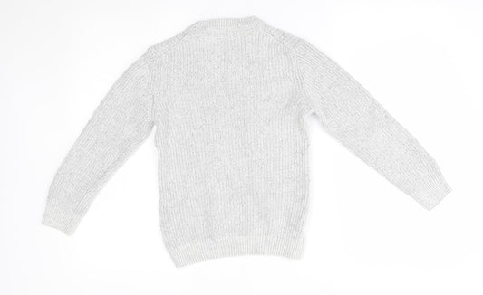 NEXT Girls Grey Pullover Jumper Size 8 Years