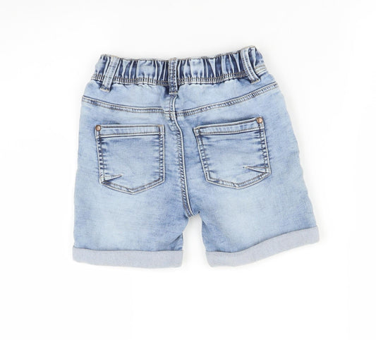 Nutmeg Girls Blue Paperbag Shorts Size 3-4 Years