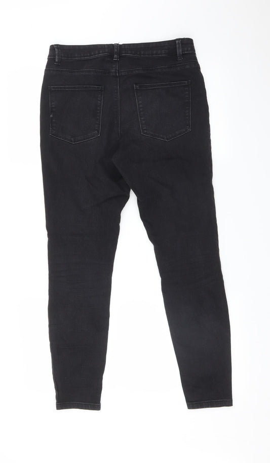 DENIM CO Womens Black Skinny Jeans Size 12 L27 in