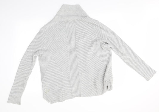 M&S Womens Grey Cardigan Jumper Size 16