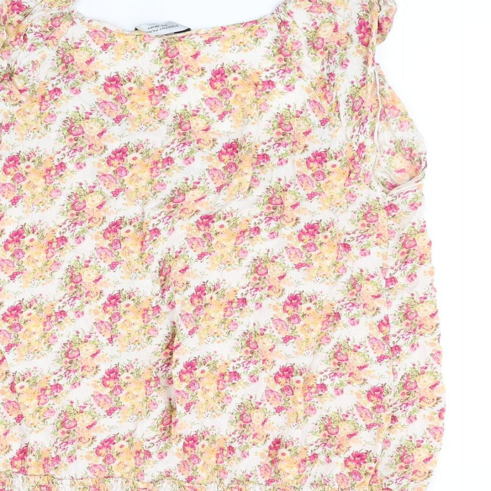 Dorothy Perkins Womens Multicoloured Floral Basic Blouse Size 20