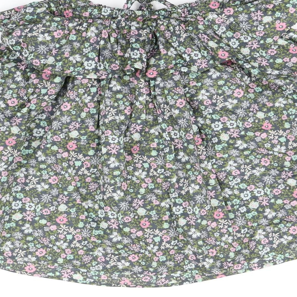 NEXT Girls Green Floral A-Line Size 3 Years