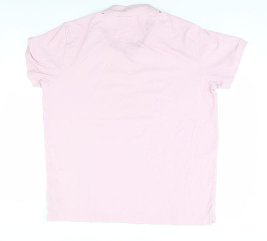 Easy Womens Pink Basic Polo Size XL