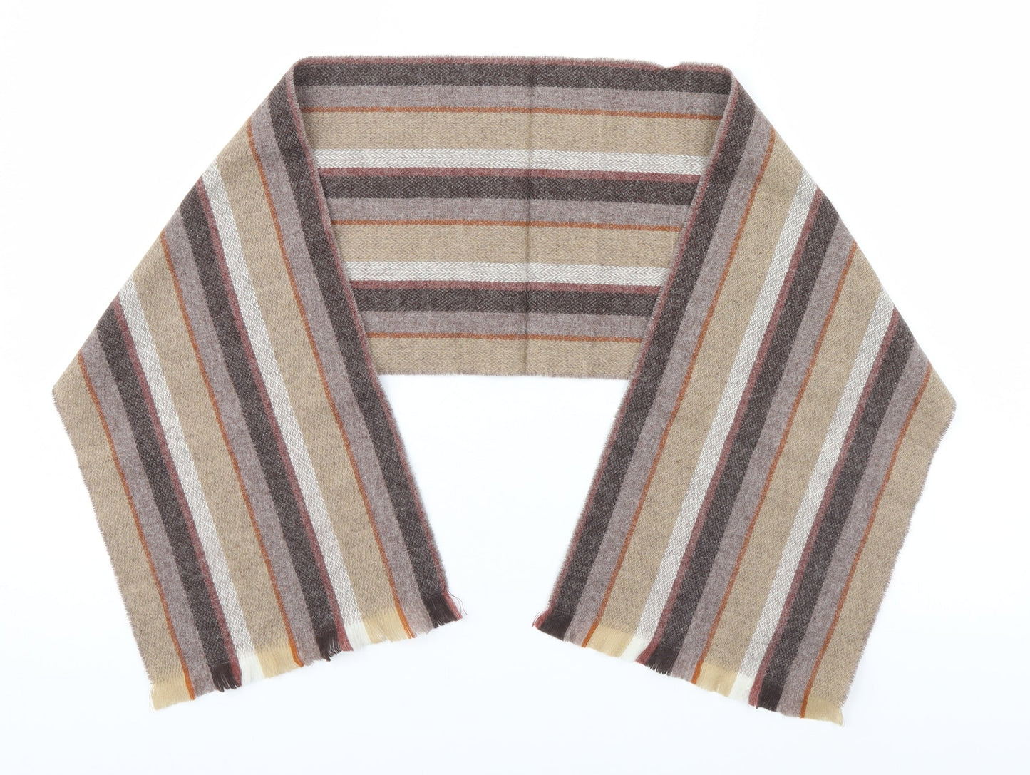 Keynote Unisex Brown Striped Scarf