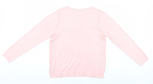 Marks and Spencer Womens Pink Pullover Jumper Size 12