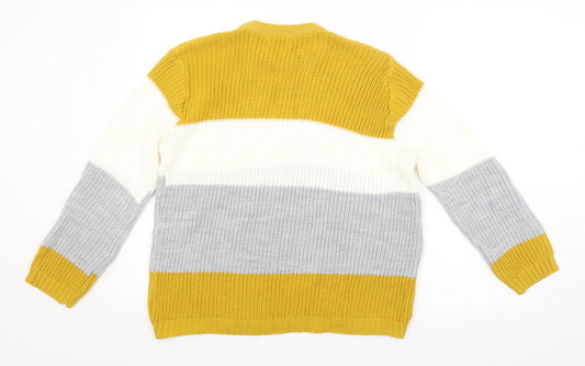 CHIC Womens Multicoloured Pullover Jumper Size L