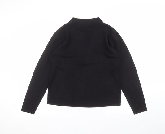 Lauren Taylor Womens Black Pullover Jumper Size M