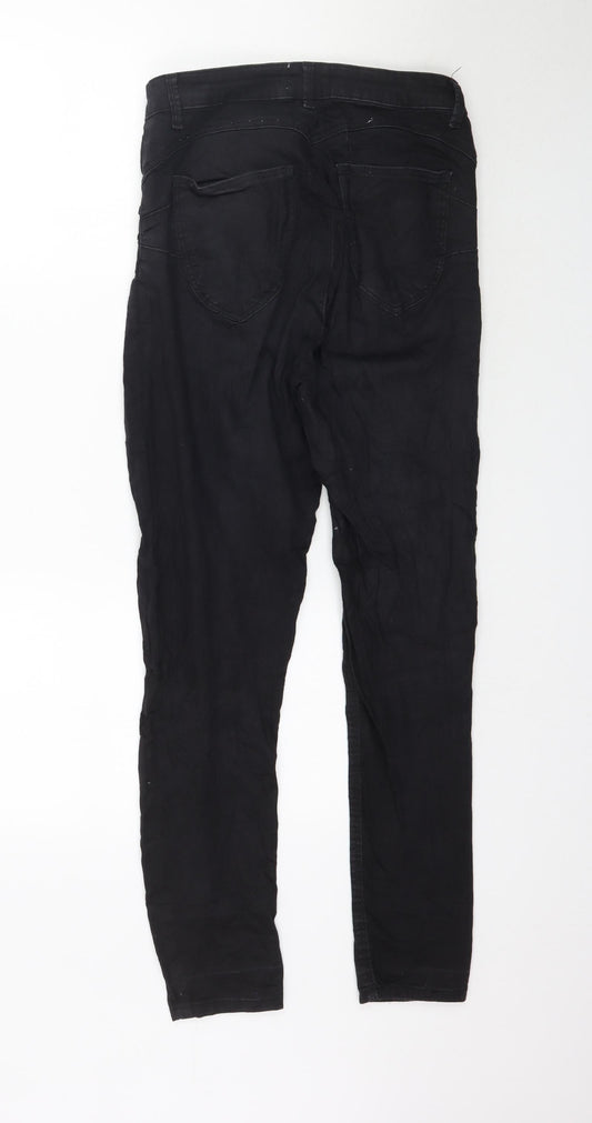 TALLY WEiJL Womens Black Denim Skinny Jeans Size 12 L29 in