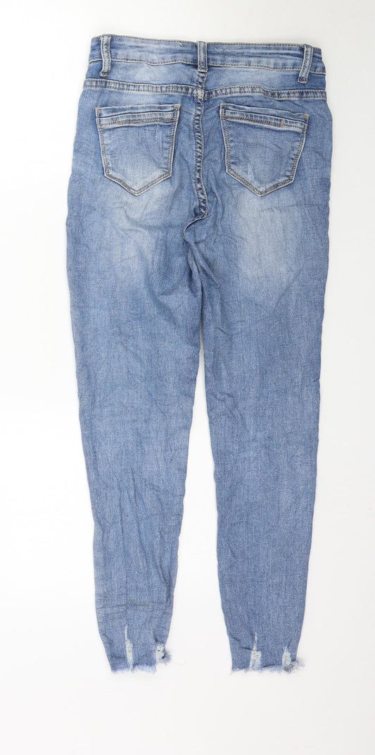 Preworn Womens Blue Denim Skinny Jeans Size 27 L26 in