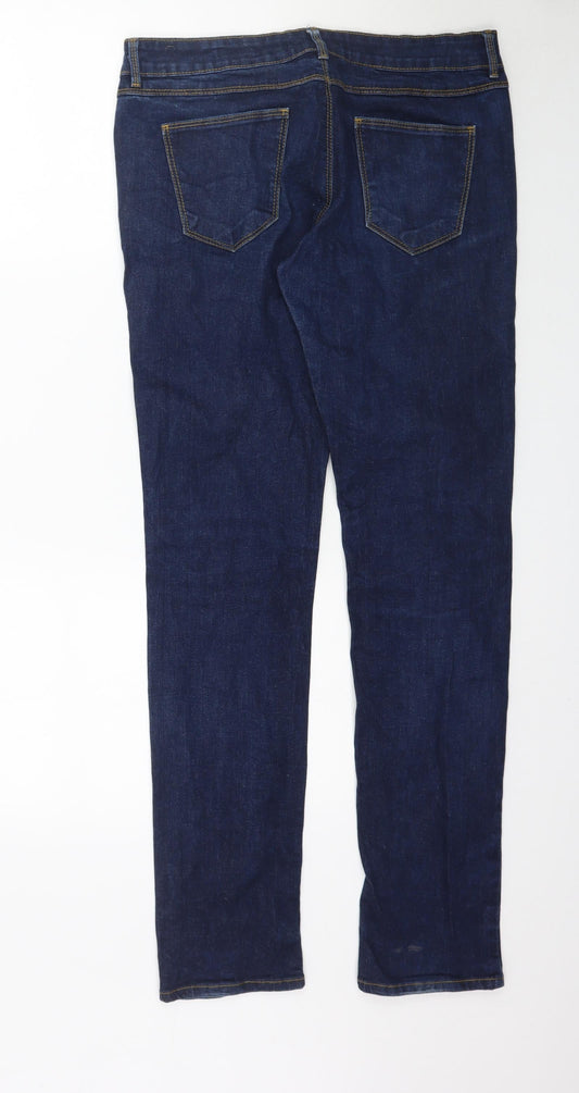 RESERVED Womens Blue Denim Skinny Jeans Size 28 in L32 in